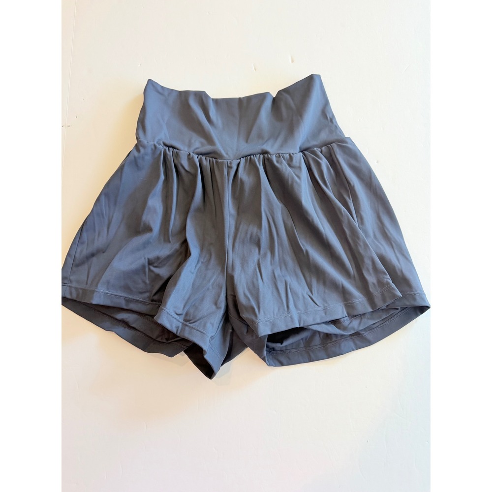 Halara High Waisted Flowy 2-in-1 Athletic Shorts Navy Womens Medium